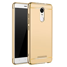 Luxury Metal Frame and Plastic Back Cover Case M01 for Xiaomi Redmi Note 3 Gold