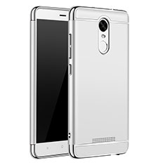 Luxury Metal Frame and Plastic Back Cover Case M01 for Xiaomi Redmi Note 3 Silver