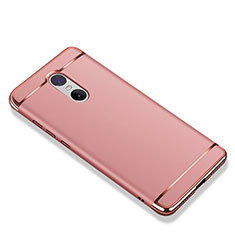 Luxury Metal Frame and Plastic Back Cover Case M01 for Xiaomi Redmi Note 4X High Edition Rose Gold