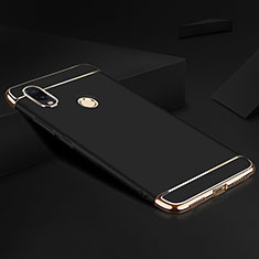 Luxury Metal Frame and Plastic Back Cover Case M01 for Xiaomi Redmi Note 7 Pro Black