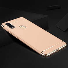 Luxury Metal Frame and Plastic Back Cover Case M01 for Xiaomi Redmi Note 7 Pro Gold