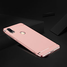 Luxury Metal Frame and Plastic Back Cover Case M01 for Xiaomi Redmi Note 7 Rose Gold