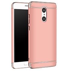 Luxury Metal Frame and Plastic Back Cover Case M01 for Xiaomi Redmi Pro Rose Gold