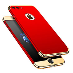 Luxury Metal Frame and Plastic Back Cover Case M02 for Apple iPhone 7 Plus Red