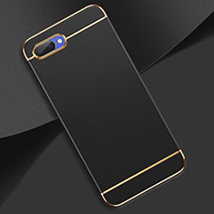 Luxury Metal Frame and Plastic Back Cover Case M02 for Oppo A5 Black