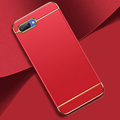Luxury Metal Frame and Plastic Back Cover Case M02 for Oppo AX5 Red