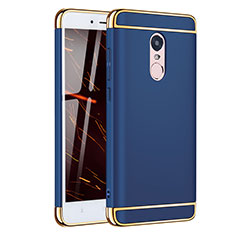 Luxury Metal Frame and Plastic Back Cover Case M02 for Xiaomi Redmi Note 4 Blue
