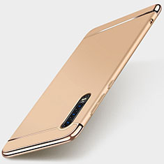 Luxury Metal Frame and Plastic Back Cover Case M03 for Huawei P30 Gold