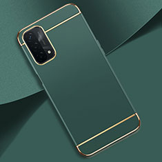 Luxury Metal Frame and Plastic Back Cover Case P02 for OnePlus Nord N200 5G Midnight Green