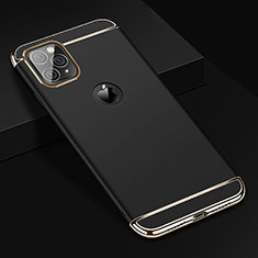 Luxury Metal Frame and Plastic Back Cover Case T01 for Apple iPhone 11 Pro Max Black