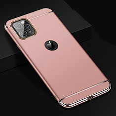 Luxury Metal Frame and Plastic Back Cover Case T01 for Apple iPhone 11 Pro Max Rose Gold