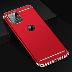 Luxury Metal Frame and Plastic Back Cover Case T01 for Apple iPhone 11 Pro Red