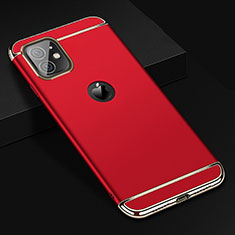 Luxury Metal Frame and Plastic Back Cover Case T01 for Apple iPhone 11 Red