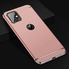 Luxury Metal Frame and Plastic Back Cover Case T01 for Apple iPhone 11 Rose Gold