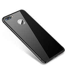Luxury Metal Frame and Plastic Back Cover Case T01 for Apple iPhone 8 Plus Black