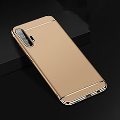 Luxury Metal Frame and Plastic Back Cover Case T01 for Huawei Honor 20 Pro Gold