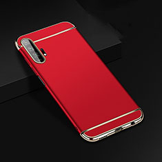 Luxury Metal Frame and Plastic Back Cover Case T01 for Huawei Honor 20 Pro Red