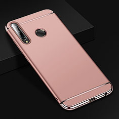 Luxury Metal Frame and Plastic Back Cover Case T01 for Huawei Honor 20E Rose Gold