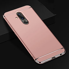 Luxury Metal Frame and Plastic Back Cover Case T01 for Huawei Mate 20 Lite Rose Gold