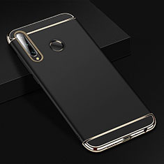 Luxury Metal Frame and Plastic Back Cover Case T01 for Huawei P Smart+ Plus (2019) Black