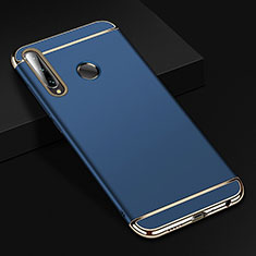 Luxury Metal Frame and Plastic Back Cover Case T01 for Huawei P Smart+ Plus (2019) Blue