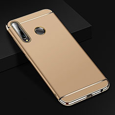 Luxury Metal Frame and Plastic Back Cover Case T01 for Huawei P Smart+ Plus (2019) Gold