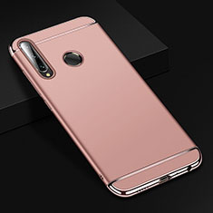 Luxury Metal Frame and Plastic Back Cover Case T01 for Huawei P Smart+ Plus (2019) Rose Gold