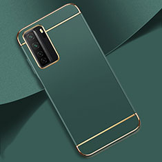 Luxury Metal Frame and Plastic Back Cover Case T01 for Huawei P40 Lite 5G Green