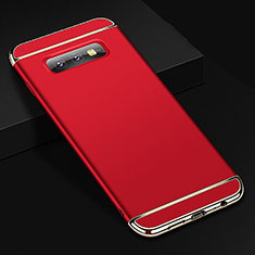 Luxury Metal Frame and Plastic Back Cover Case T01 for Samsung Galaxy S10e Red