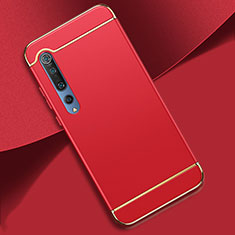 Luxury Metal Frame and Plastic Back Cover Case T01 for Xiaomi Mi 10 Red