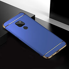 Luxury Metal Frame and Plastic Back Cover Case T02 for Huawei Mate 20 Blue