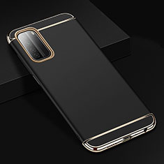Luxury Metal Frame and Plastic Back Cover Case T02 for Huawei Nova 7 SE 5G Black