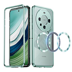 Luxury Metal Frame and Plastic Back Cover Case with Mag-Safe Magnetic LK2 for Huawei Mate 60 Green