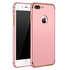 Luxury Metal Frame and Plastic Back Cover F02 for Apple iPhone 7 Plus Rose Gold