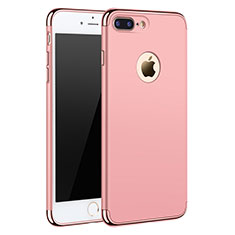 Luxury Metal Frame and Plastic Back Cover F05 for Apple iPhone 7 Plus Rose Gold