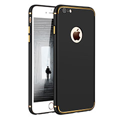 Luxury Metal Frame and Plastic Back Cover for Apple iPhone 6 Plus Black