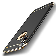 Luxury Metal Frame and Plastic Back Cover for Apple iPhone Xs Black