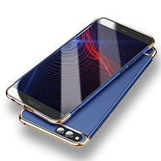 Luxury Metal Frame and Plastic Back Cover for Huawei Honor 7X Blue