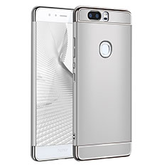 Luxury Metal Frame and Plastic Back Cover for Huawei Honor V8 Silver