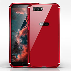 Luxury Metal Frame and Plastic Back Cover for Huawei Honor View 10 Red