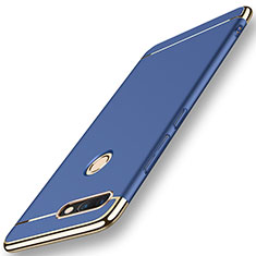 Luxury Metal Frame and Plastic Back Cover for Huawei Nova 2 Plus Blue
