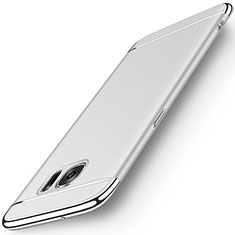 Luxury Metal Frame and Plastic Back Cover for Samsung Galaxy S7 Edge G935F Silver