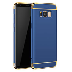 Luxury Metal Frame and Plastic Back Cover for Samsung Galaxy S8 Blue