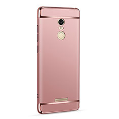 Luxury Metal Frame and Plastic Back Cover for Xiaomi Redmi Note 3 MediaTek Rose Gold