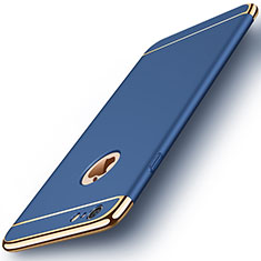Luxury Metal Frame and Plastic Back Cover M01 for Apple iPhone 6 Plus Blue