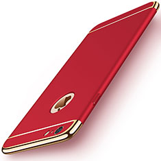 Luxury Metal Frame and Plastic Back Cover M01 for Apple iPhone 6 Plus Red