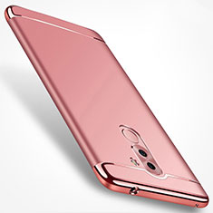 Luxury Metal Frame and Plastic Back Cover M02 for Huawei Honor 6X Pro Rose Gold