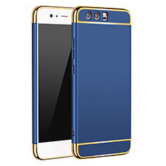 Luxury Metal Frame and Plastic Back Cover M02 for Huawei P10 Blue