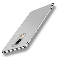 Luxury Metal Frame and Plastic Back Cover with Finger Ring Stand A01 for Huawei G10 Silver