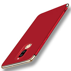 Luxury Metal Frame and Plastic Back Cover with Finger Ring Stand A01 for Huawei Mate 10 Lite Red
